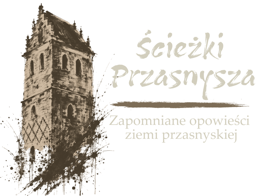 Logo strony Ścieżki Przasnysza autorstwa Michała Sobieraja (wersja ciemna)