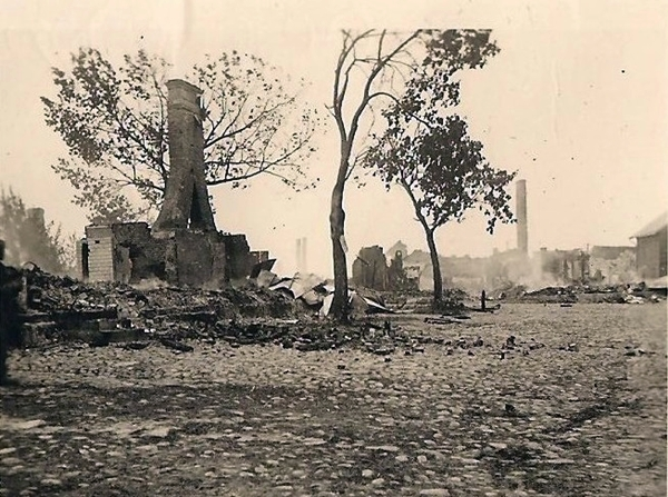 Ruiny Przasnysza po walkach 1915 roku
